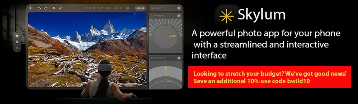 Download you free 30 day trial of Skylum Neo.  Plus use the code bwild for and extra 10% off