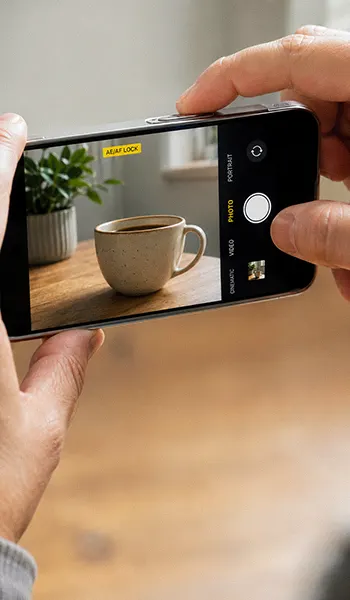 taking a picture using AE/AF iPhone Lock